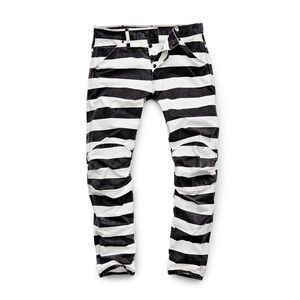 G Star Raw Elwood Black Stripe Jeans 36x32 Slim
